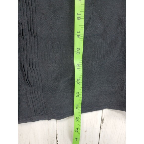 Banana Republic Black 100% Rayon Button Up Tank Top Size Small EUC - Picture 4 of 6